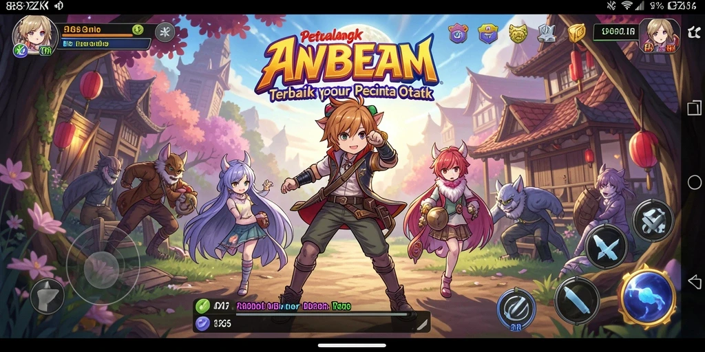 Screenshot menampilkan aksi karakter Anime dalam <strong>889ZK</strong>.