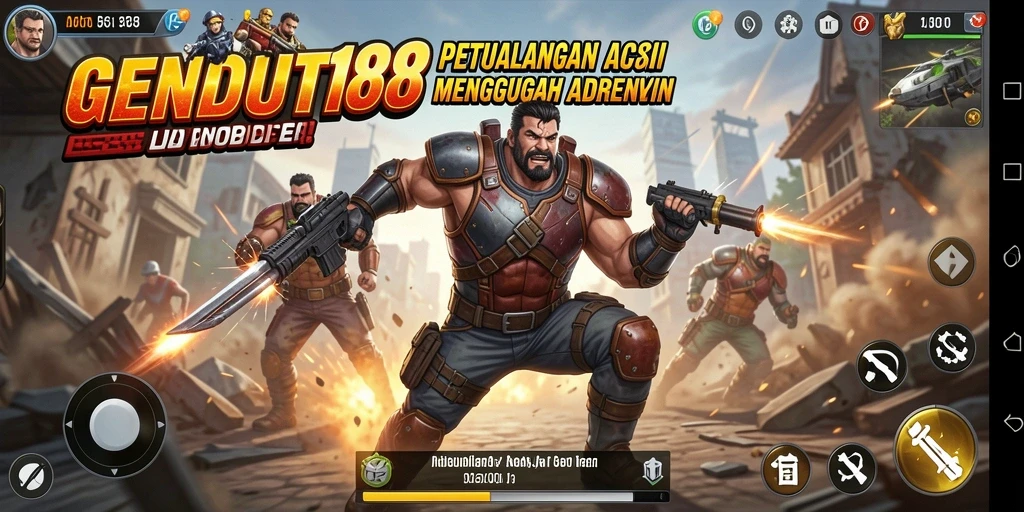 Tampilan gameplay GENDUT188 yang menegangkan dan penuh aksi.