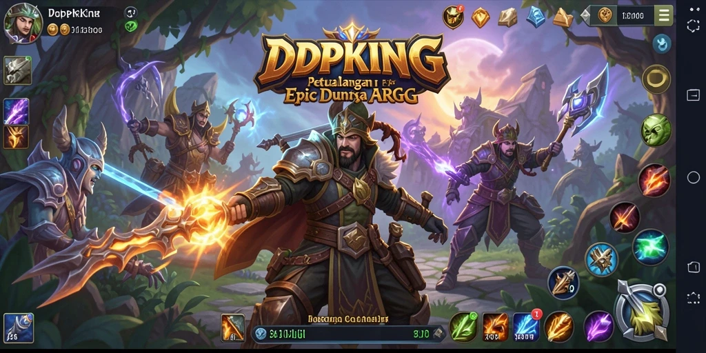 Tampilan gameplay seru di dunia fantastis IDPKING.