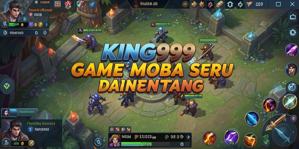 Tampilan menarik dari gameplay MOBA KING999 yang seru dan strategis.