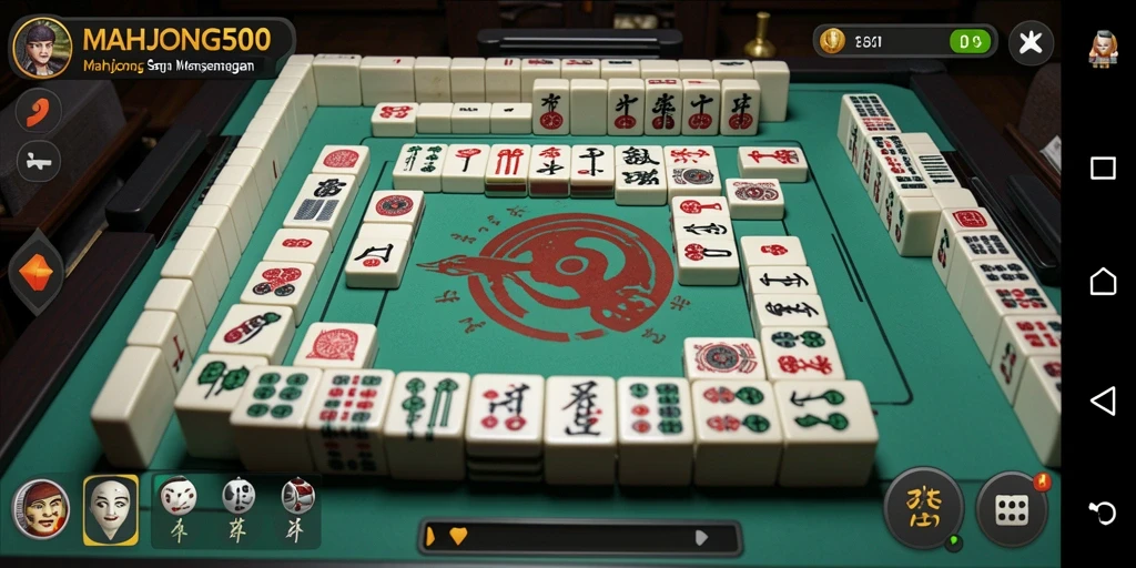 Screenshot gameplay <strong>MAHJONG500</strong> menunjukkan tantangan seru dalam permainan.