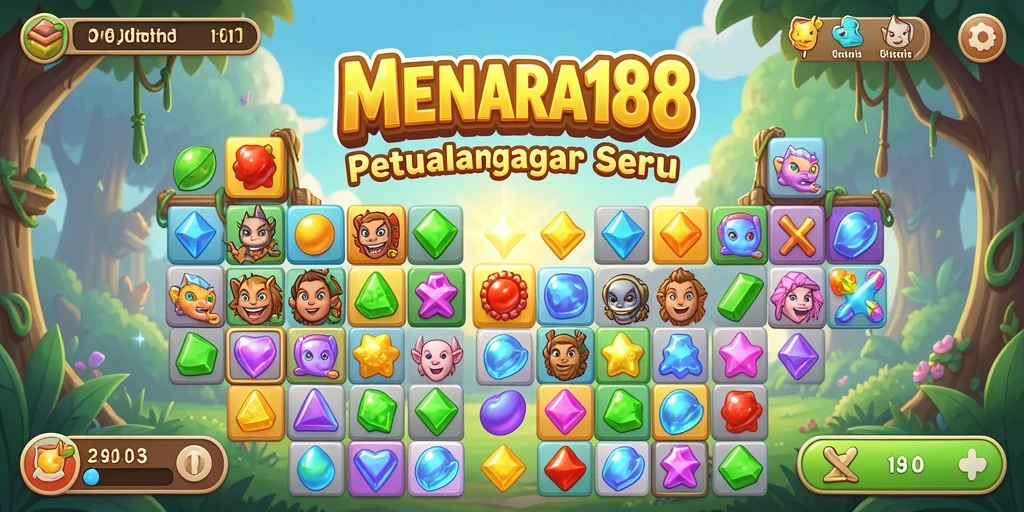 Tampilan gameplay seru dan penuh warna dari MENARA188.