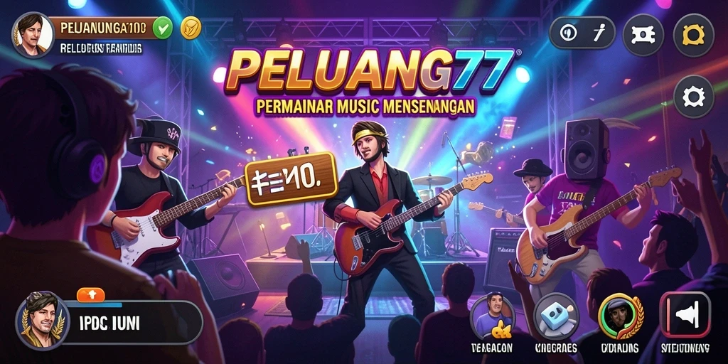 Tampilan gameplay PELUANG77 yang seru dengan berbagai pilihan lagu