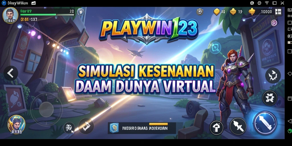Screenshot gameplay <strong>PLAYWIN123</strong> yang menampilkan simulasi interaktif dan menarik.