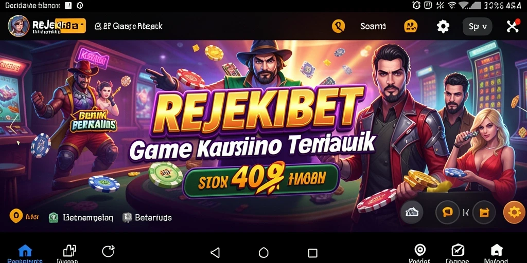 Tampilan gameplay yang mendebarkan dalam REJEKIBET.