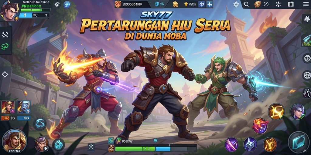 Gameplay seru dalam <strong>SKY77</strong> dengan strategi tim yang menarik
